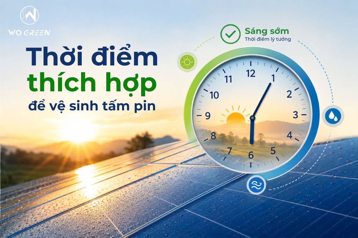 Thời điểm thích hợp để vệ sinh tấm pin
