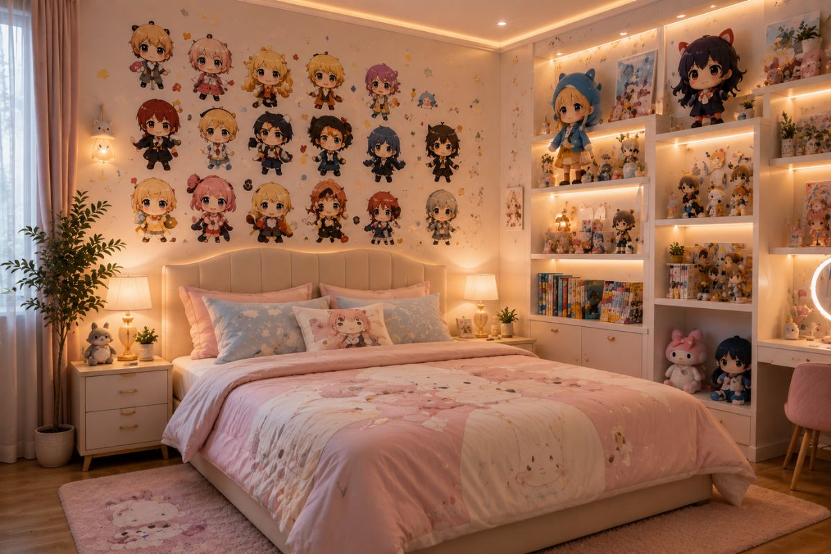 Mẫu phòng ngủ anime Chibi