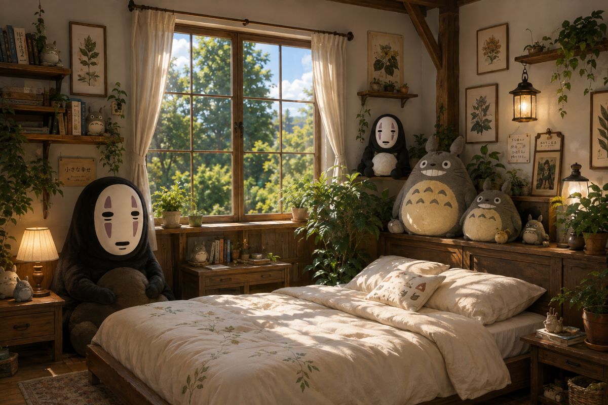 Mẫu phòng ngủ anime phong cách Studio Ghibli