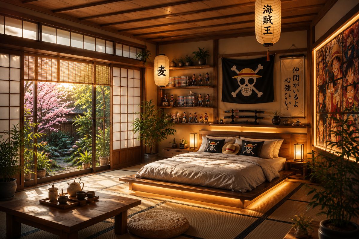 Mẫu phòng ngủ anime phong cách Nhật Bản