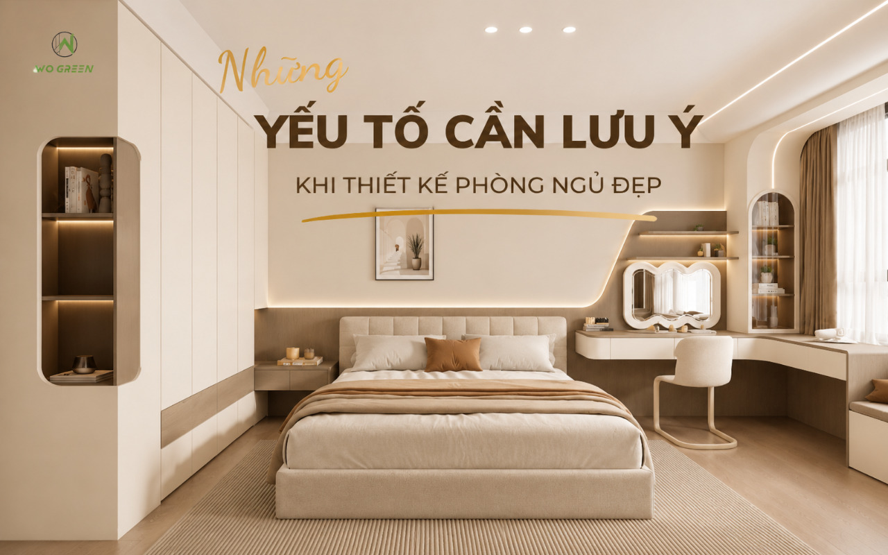 Những yếu tố cần lưu ý khi thiết kế phòng ngủ đẹp