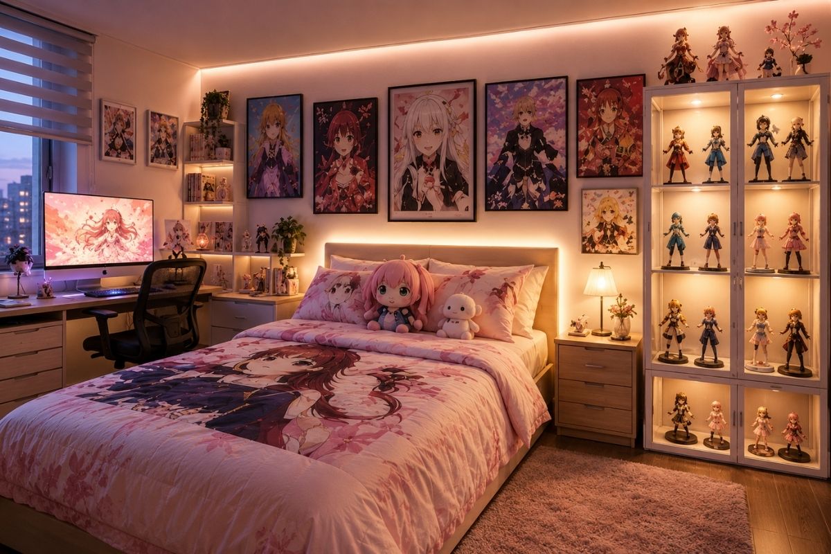 Những thứ cần có trong phòng ngủ Anime