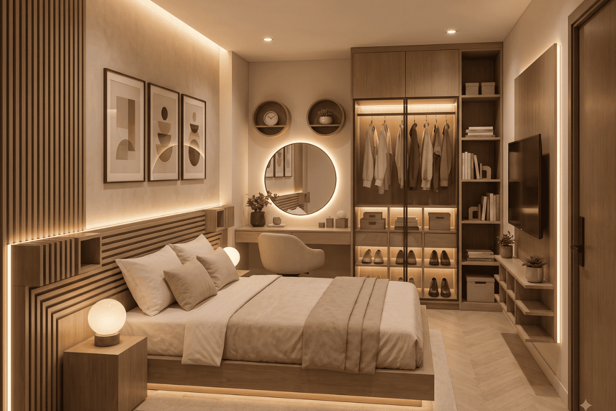 Gợi ý bố trí công năng nhà cấp 4 mái Thái 3 phòng ngủ