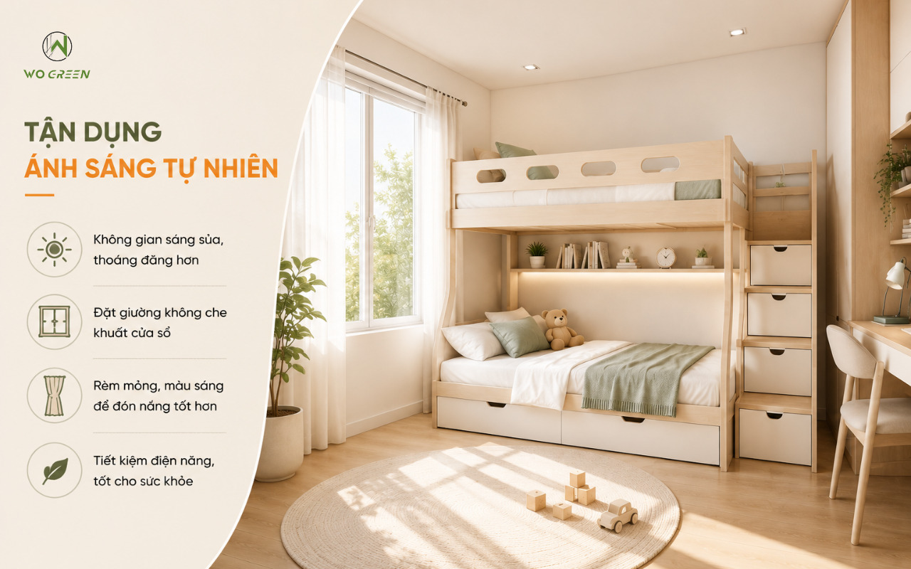 Tận dụng ánh sáng tự nhiên