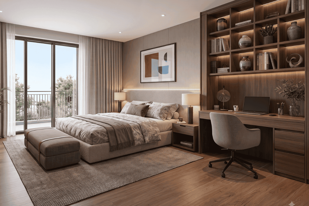 Gợi ý bố trí công năng nhà cấp 4 mái Thái 3 phòng ngủ