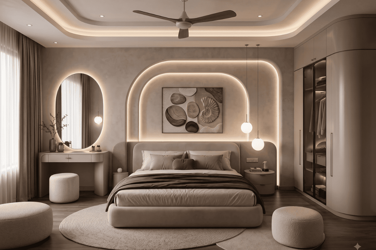 Mẫu phòng ngủ 30m2 sang trọng