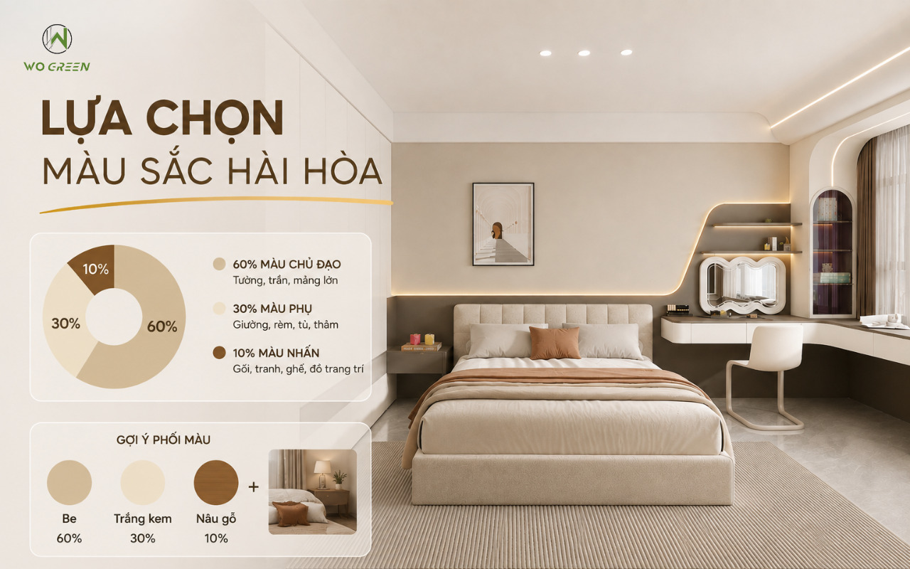Lựa chọn màu sắc hài hòa