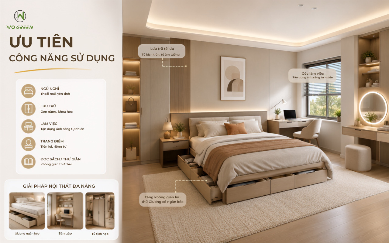 Ưu tiên công năng sử dụng