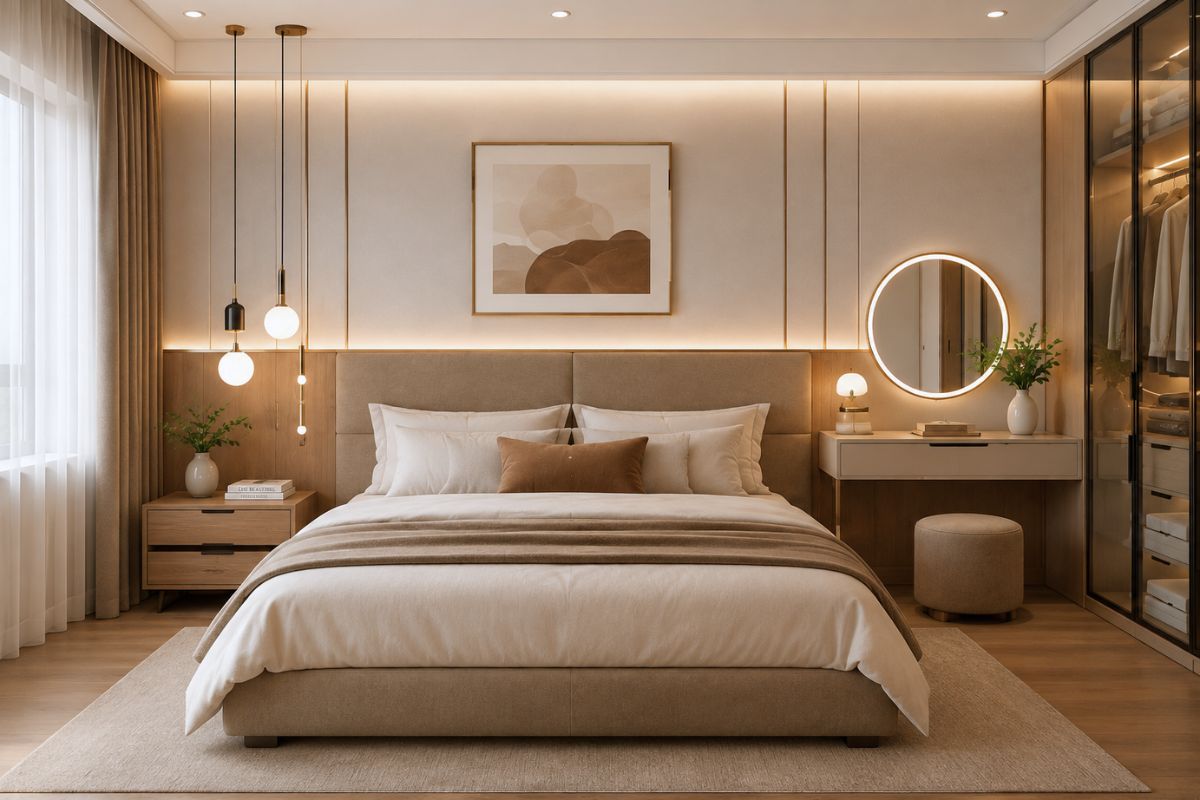Bố trí và sắp xếp nội thất phòng ngủ