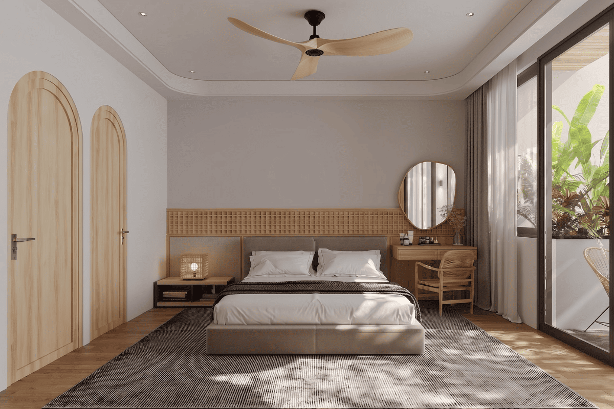 Mẫu phòng ngủ 30m2 phong cách Contemporary