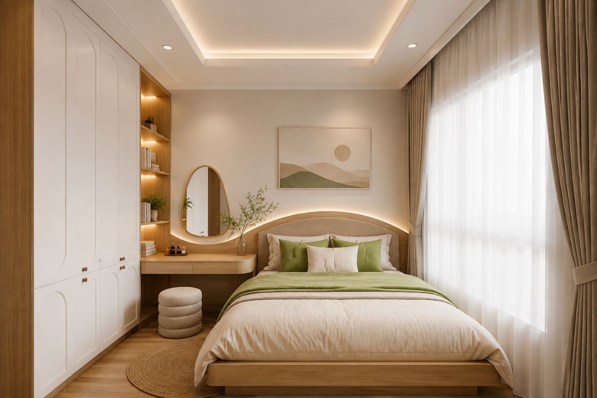Những lưu ý khi thi công làm trần thạch cao phòng ngủ nhỏ 10m2
