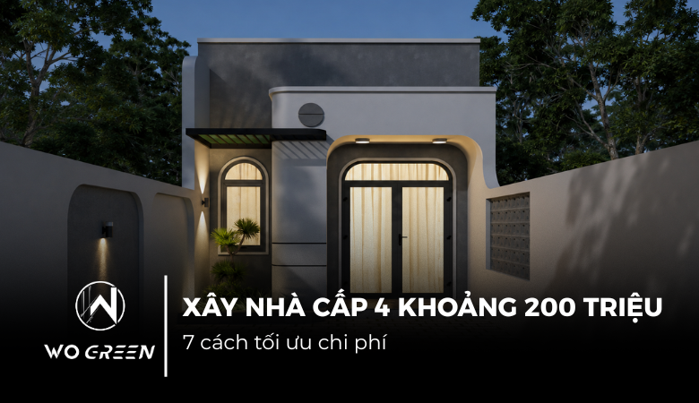 Xây nhà cấp 4 khoảng 200 triệu: 7 cách tối ưu chi phí