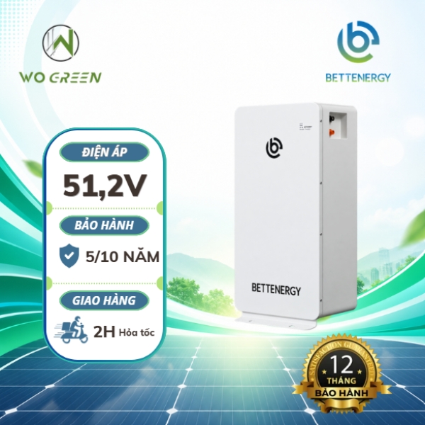 Pin Lithium 14.3kWh – Pin lưu trữ Bettenergy 51.2V-280Ah