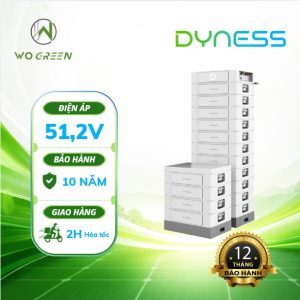 Pin lưu trữ lithium Dyness STACK100 áp cao 15.36kWh – 76.8kWh