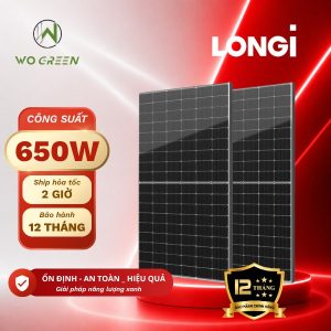 Tấm pin năng lượng mặt trời 650W | Pin LONGi Hi-mo X10 650W