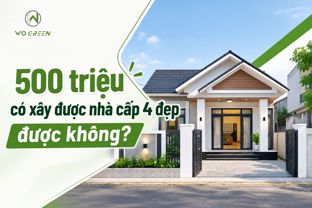 500 triệu có xây được nhà cấp 4 đẹp được không? 