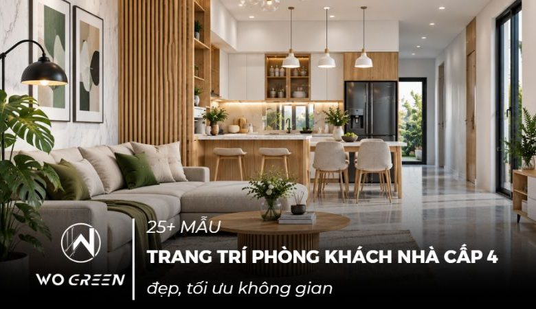 25+ mẫu trang trí phòng khách nhà cấp 4 ở nông thôn đẹp