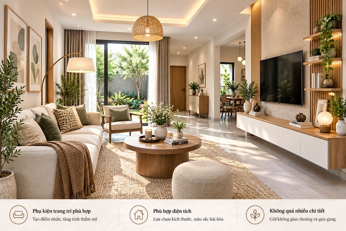 Lựa chọn phụ kiện trang trí phù hợp